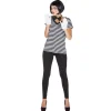 SALE Ringel V-Shirt schwarz/weiß, Gr. 34-36