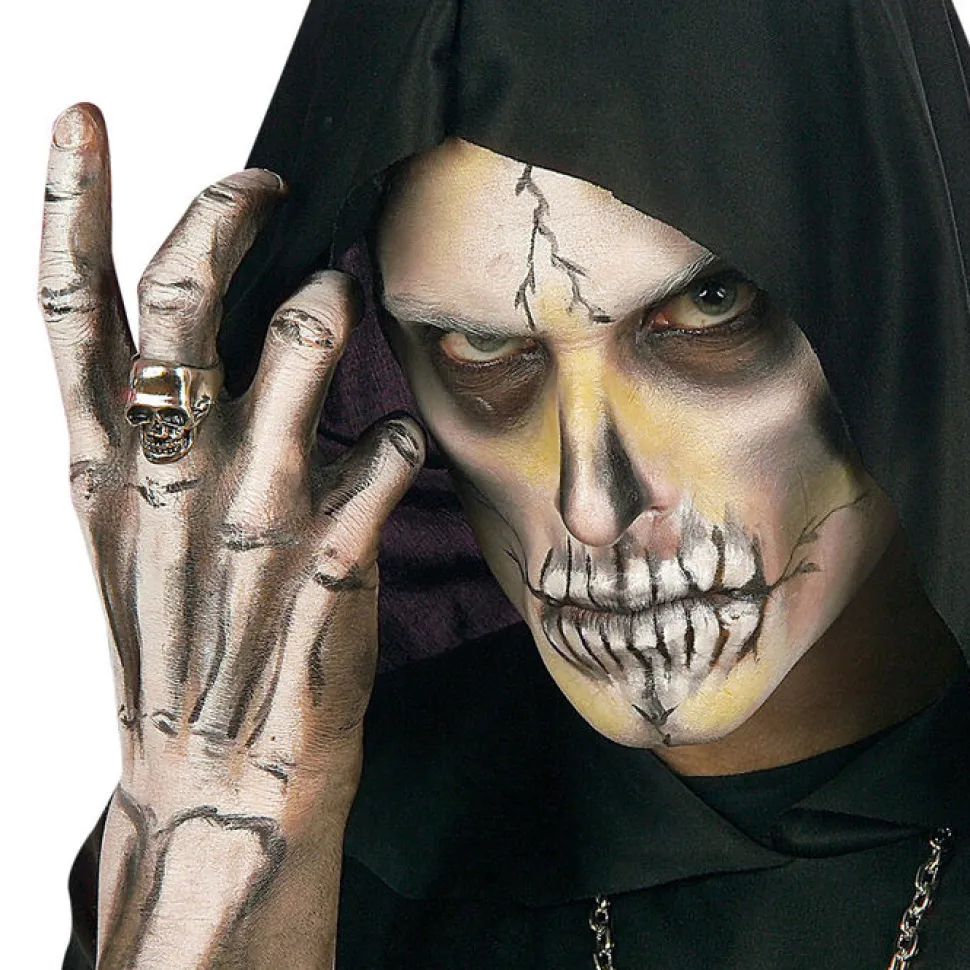 SALE Ring Totenkopf deluxe, silber
