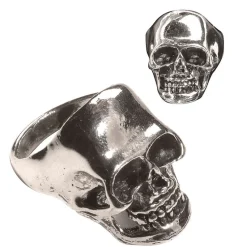 SALE Ring Totenkopf deluxe, silber