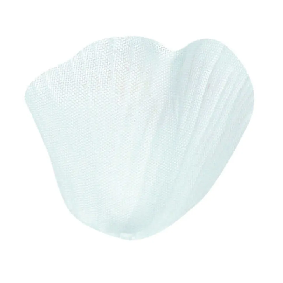 SALE Rosenblätter mit Blatt, weiß, Ø 5 cm, 100 Stk.