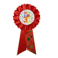 SALE Rosette Bunter Geburtstag 30