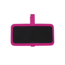 SALE Schiefertafel mit Klammer fuchsia 4x2 cm, 12 Stück