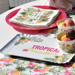 SALE Servierplatte Tropical Paradise, 28x19cm, 5 St.