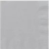 SALE Servietten aus Papier, 20 Stück, Größe ca. 25x25cm, silber