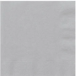 SALE Servietten aus Papier, 20 Stück, Größe ca. 25x25cm, silber