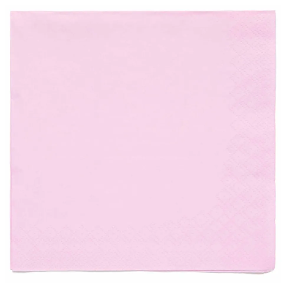 SALE Servietten unifarben, ca. 33x33cm, rosa, 20 Stück