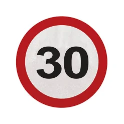 SALE Servietten Verkehrsschild 30, 20 Stk.