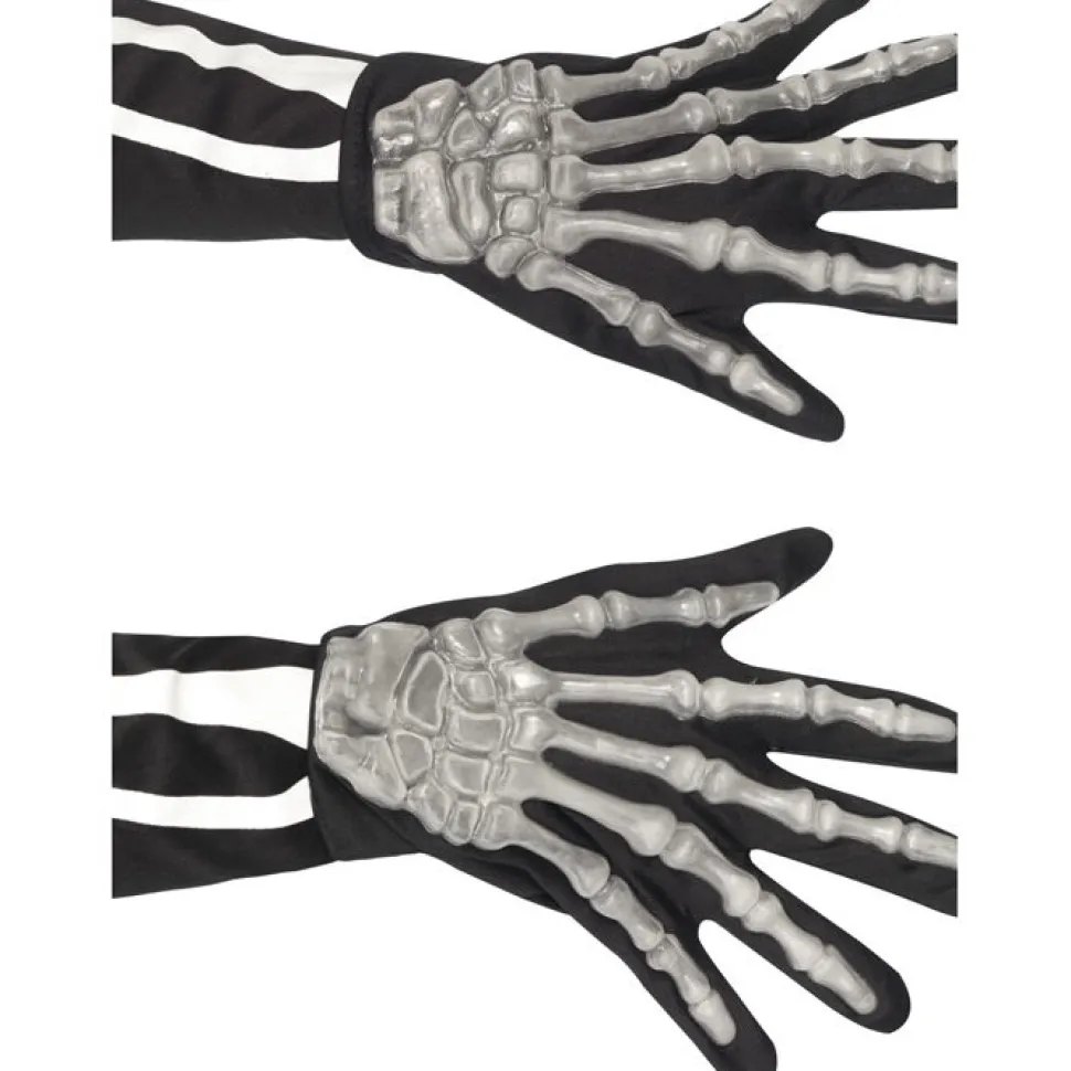 SALE Skelett-Handschuhe 3D, Nachtleuchtend