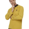 SALE Star Trek, Kommandouniform, Raumschiff Enterprise, Gold, Oberteil, Größe: S