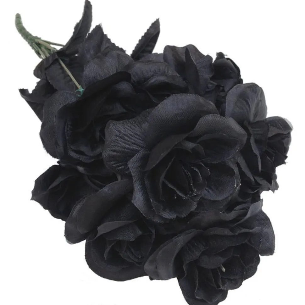 SALE Strauß Rosen, schwarz, 38 cm