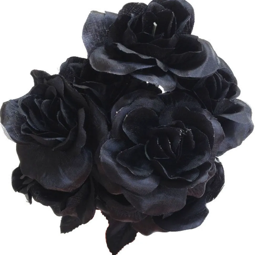 SALE Strauß Rosen, schwarz, 38 cm