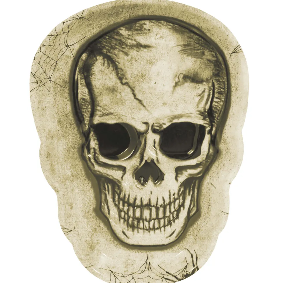SALE Tablett Totenkopf aus Kunststoff, ca. 25x18cm