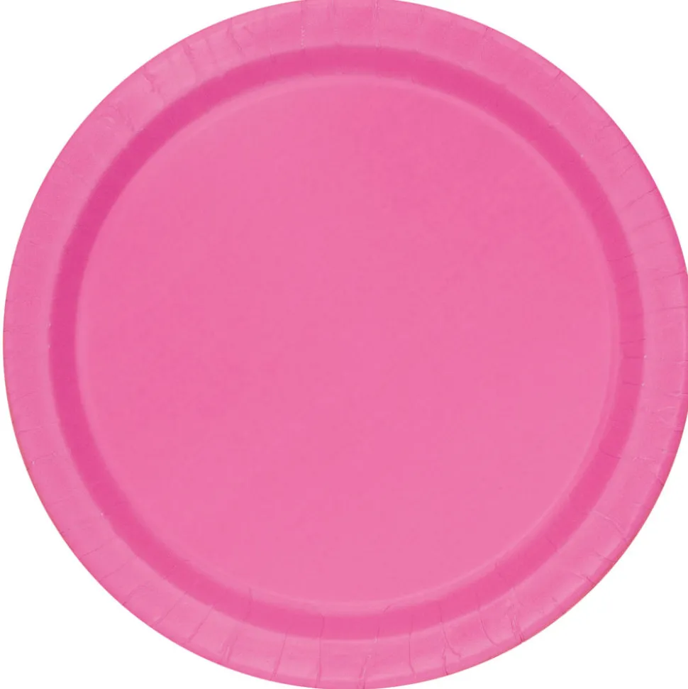 SALE Teller aus Pappe, 8 Stück, Größe ca. 18cm, pink, Premiumqualität ohne Plastik