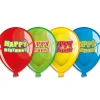 SALE Teller Ballon Geburtstag, 6 Stück
