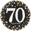 SALE Teller Happy Bday Sparkling 70, Ø 23 cm 8 Stk.