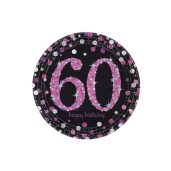 SALE Teller Sparkling pink 60, 23cm, 8 Stk.