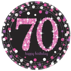 SALE Teller Sparkling pink 70, 23cm, 8 Stk.