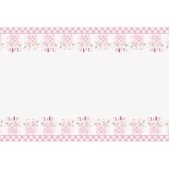 SALE Tischdecke Babyparty rosa Elefant, 137x213 cm