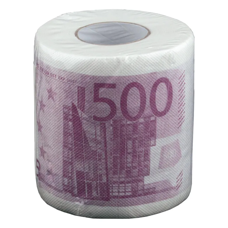 SALE Toilettenpapier Euroscheine, 1 Rolle