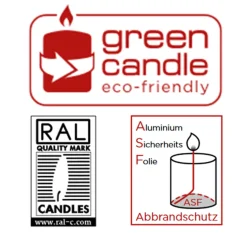 SALE Trendkerze, raue Vintage-Oberfläche, durchgefärbt, ca. Höhe: 140mm, Ø 98mm, Farbe: Weiß