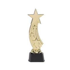 SALE Trophäe Shooting Star, gold/schwarz, ca. 25cm