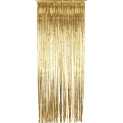 SALE Vorhang Lametta Metallic gold, 244 x 91 cm
