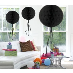 SALE Wabenball schwarz, 30 cm, 1 Stück
