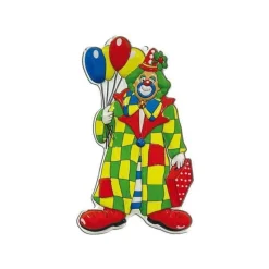 SALE Wand-Deko Clown mit Ballons, Höhe ca. 60 cm