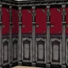 SALE Wand-Deko Gothic-Haus, ca. 1,2 x 12 m