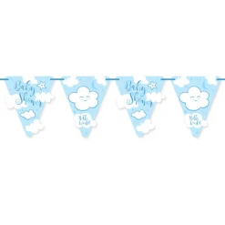 SALE Wimpelkette Baby Shower Junge, 6m