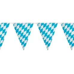 SALE Wimpelkette Bayern 4 m, Höhe 26cm, Bayrische Dekoration, Bayrisches Fest, Blau-Weiß