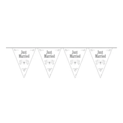 SALE Wimpelkette Just Married, 10 m