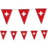 SALE Wimpelkette Schweiz aus Papier, 3,5 m, 10 Wimpel á 20x30cm
