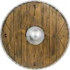 Schild für Ritter oder Wikinger, 40cm, braun