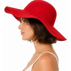 Schlapphut / Hut-Rohling aus Filz, Einheitsgröße, rot