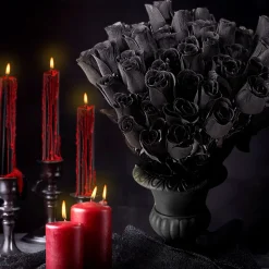 Schwarze Rose, 44 cm