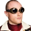 Schweißerbrille Steampunk mit dunklem Glas