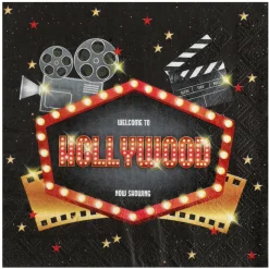 Serviette Hollywood, 33 x 33 cm, 20 Stück