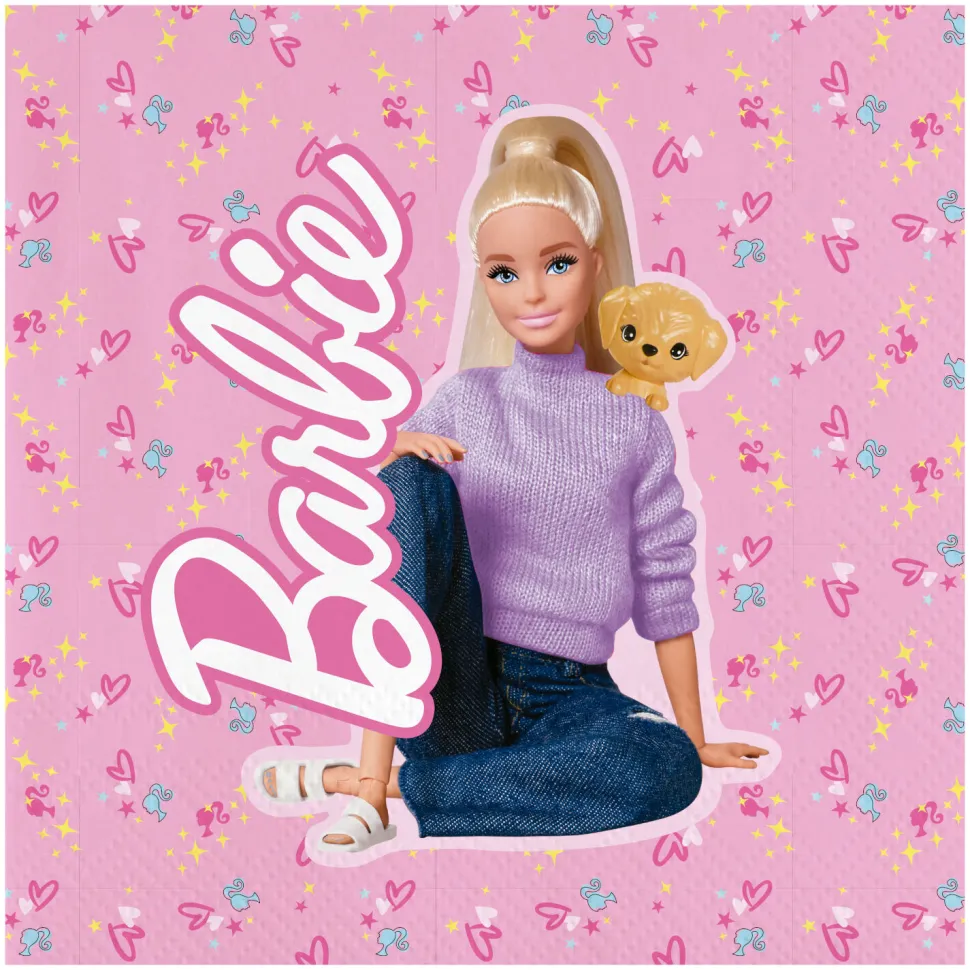 Servietten Barbie, 33 x 33 cm, 20 Stück