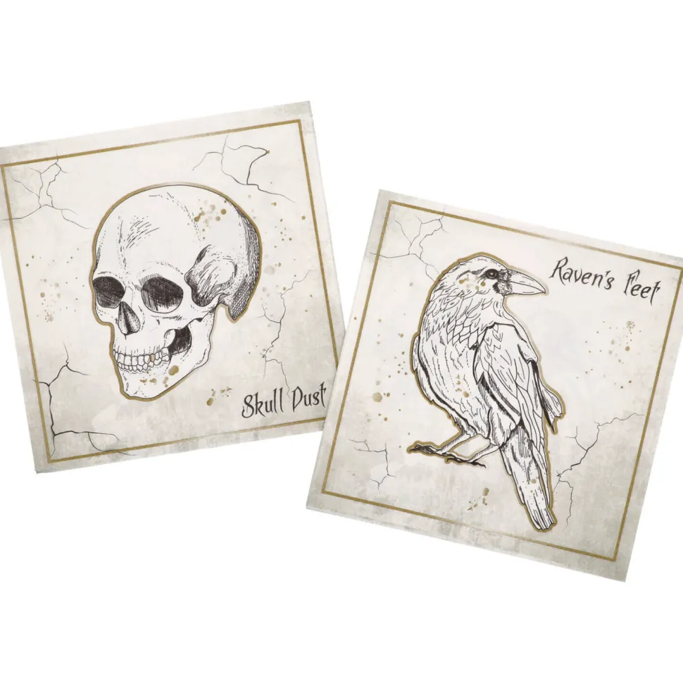 Servietten Creepy Curiosities, 33 x 33 cm, 20 Stück