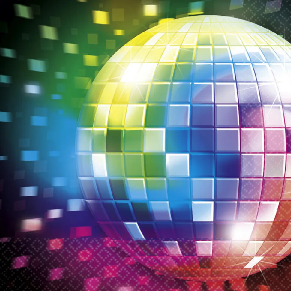 Servietten Disco Fever 16 Stk. 33 cm