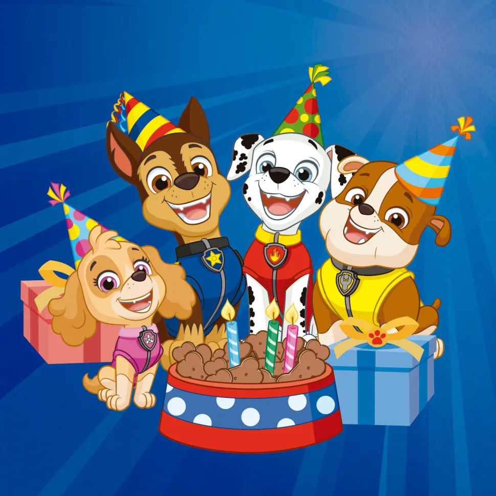Servietten Paw Patrol 33 x 33 cm, 20 Stück