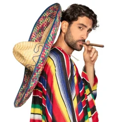 Sombrero Enrique mit Stickerei, Mosaikmuster