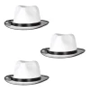 SPARPACK! Hut Al Capone, weiß, Einheitsgröße 6 Stk