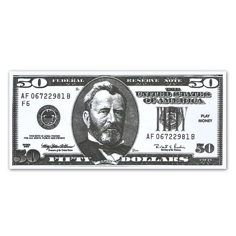 Spielgeld Dollar-Scheine, 100 Stück
