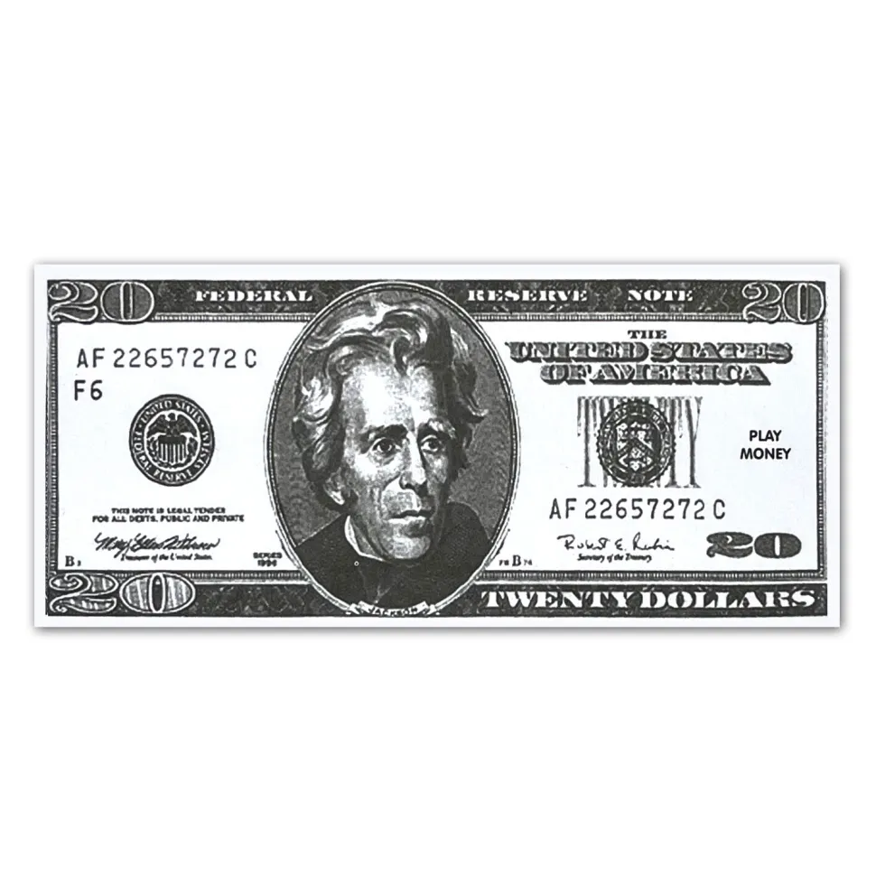 Spielgeld Dollar-Scheine, 100 Stück