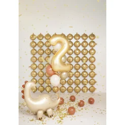 Stehender Folienballon Brontosaurus / Dinosaurier - 91 × 85 cm