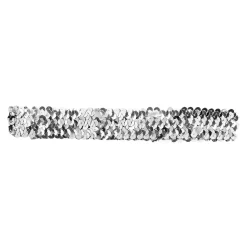 Stirnband aus Pailletten, silber