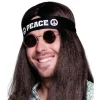 Stirnband Peace, schwarz