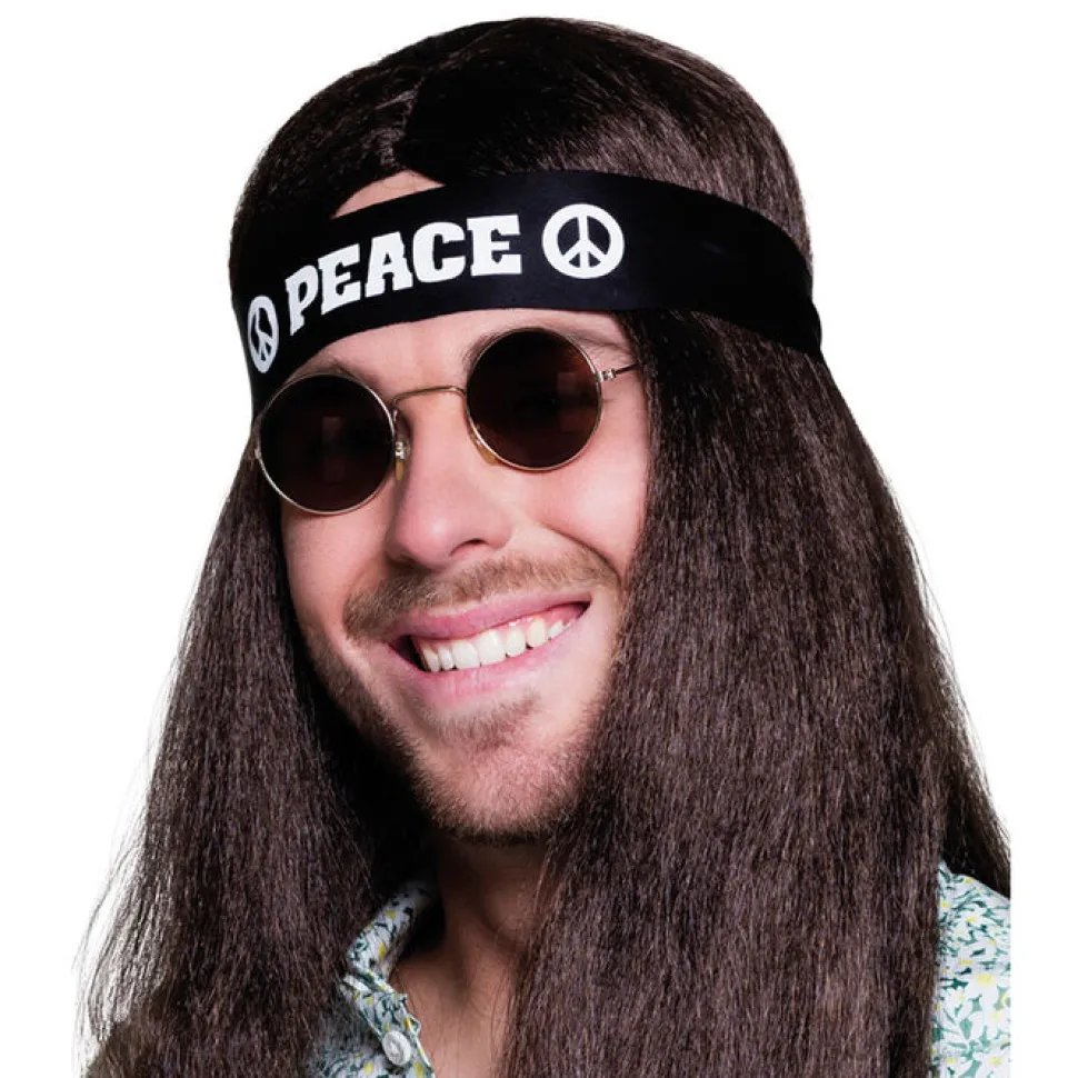 Stirnband Peace, schwarz